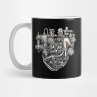 Funny Gift For Fans of Mechanics Mechanical Heart Mug